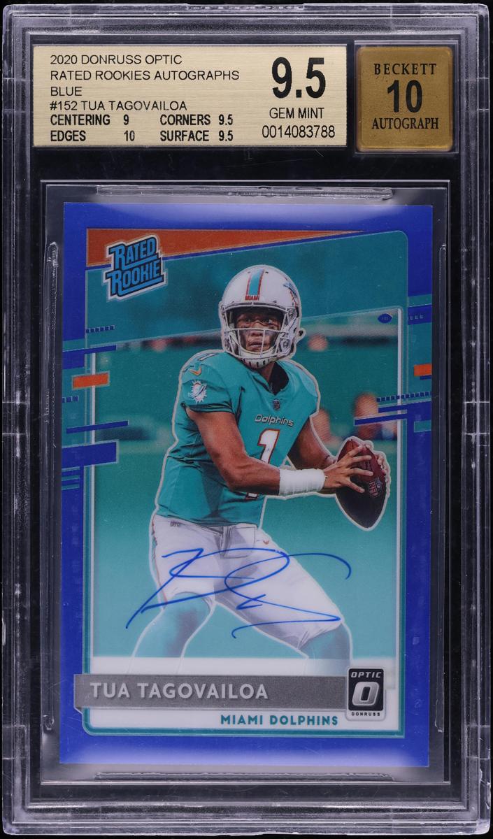 2020 Donruss Optic Football Blue Tua Tagovailoa #152