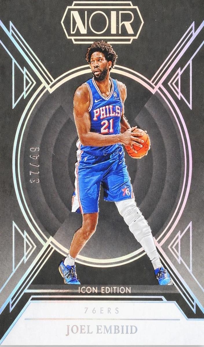 2024 Panini Noir Basketball Holo Silver Joel Embiid #89