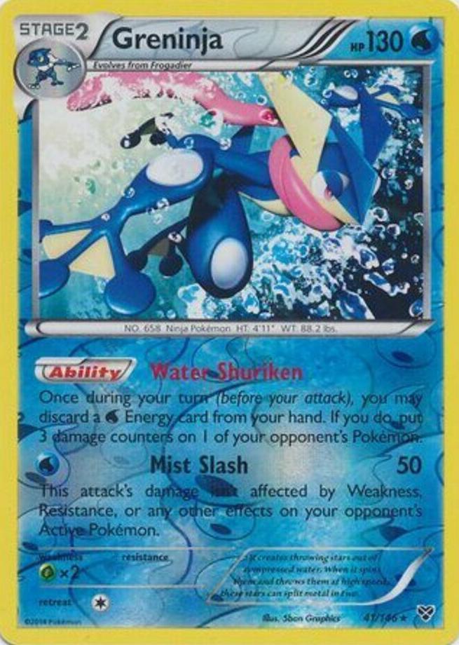 2014 Pokemon XY Reverse Holo Greninja #41