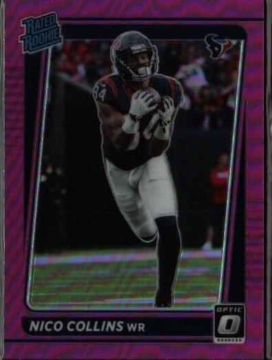 2021 Donruss Optic Football Pink Nico Collins #230