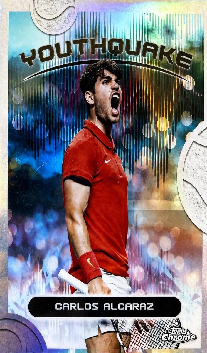 2025 Topps Chrome Tennis Carlos Alcaraz #YQE-6 RAW Ungraded