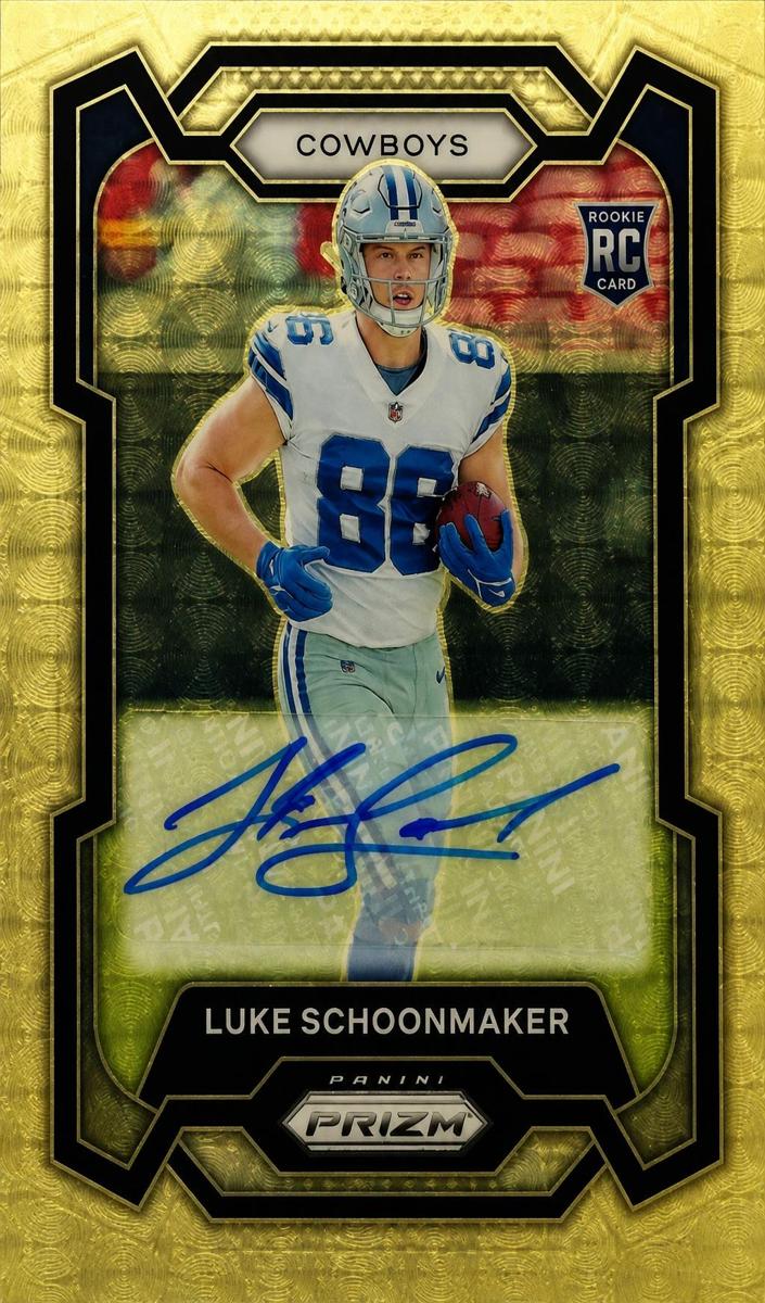 2023 Panini Prizm Football Gold Vinyl Luke Schoonmaker #325 PSA 10
