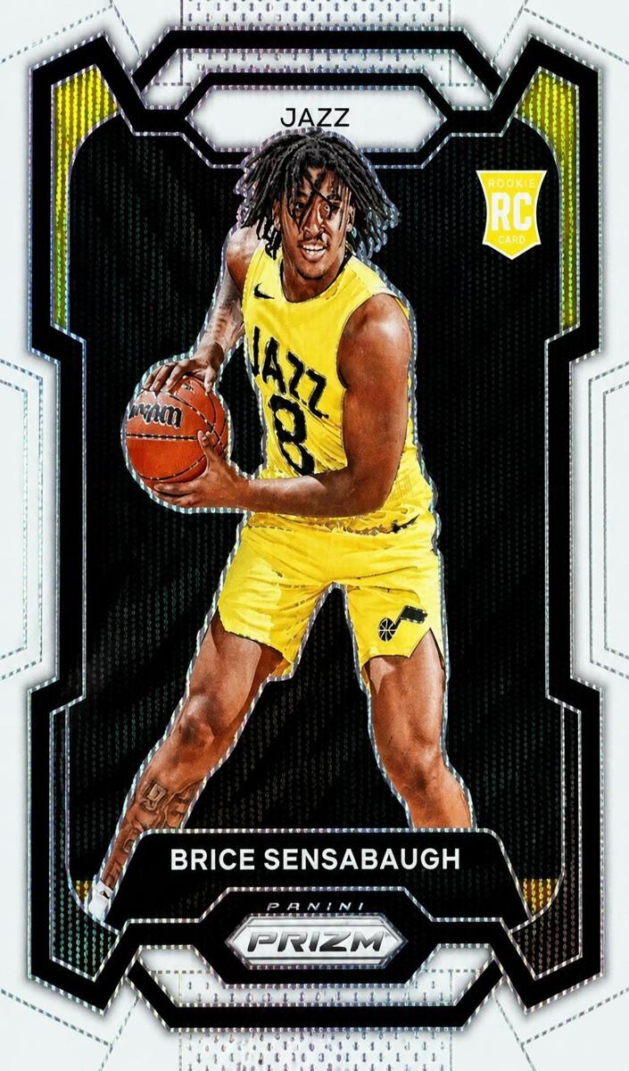2023 Panini Prizm Basketball White Wave Brice Sensabaugh #177