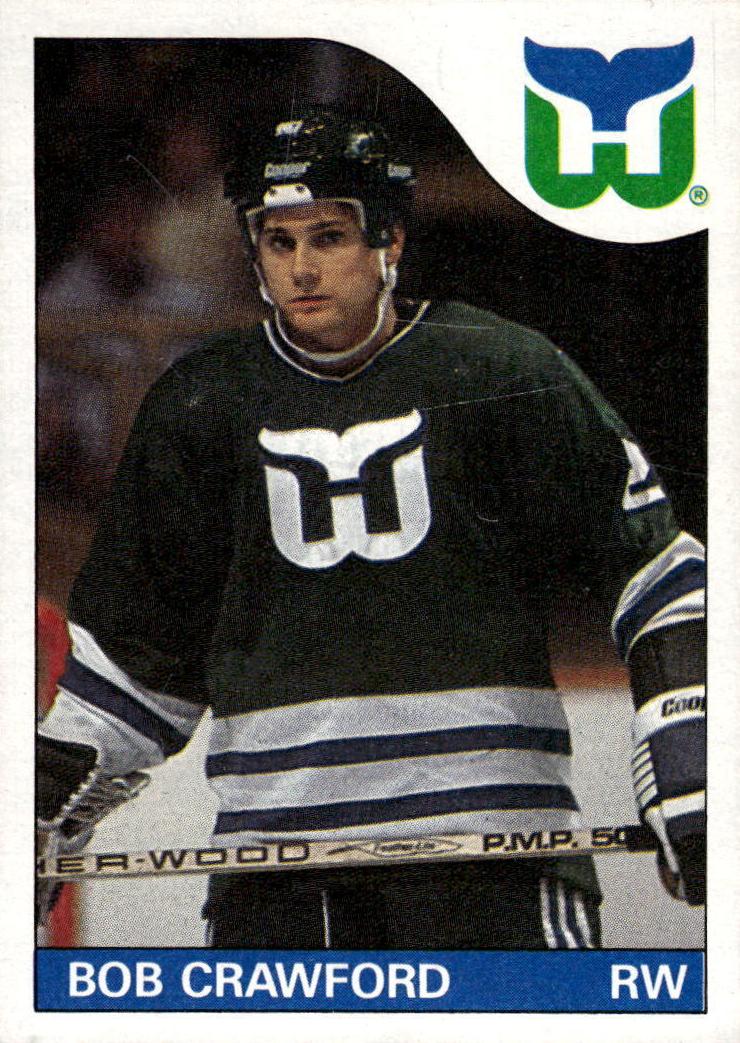 1985 Topps Hockey Bob Crawford #162 PSA 7.5