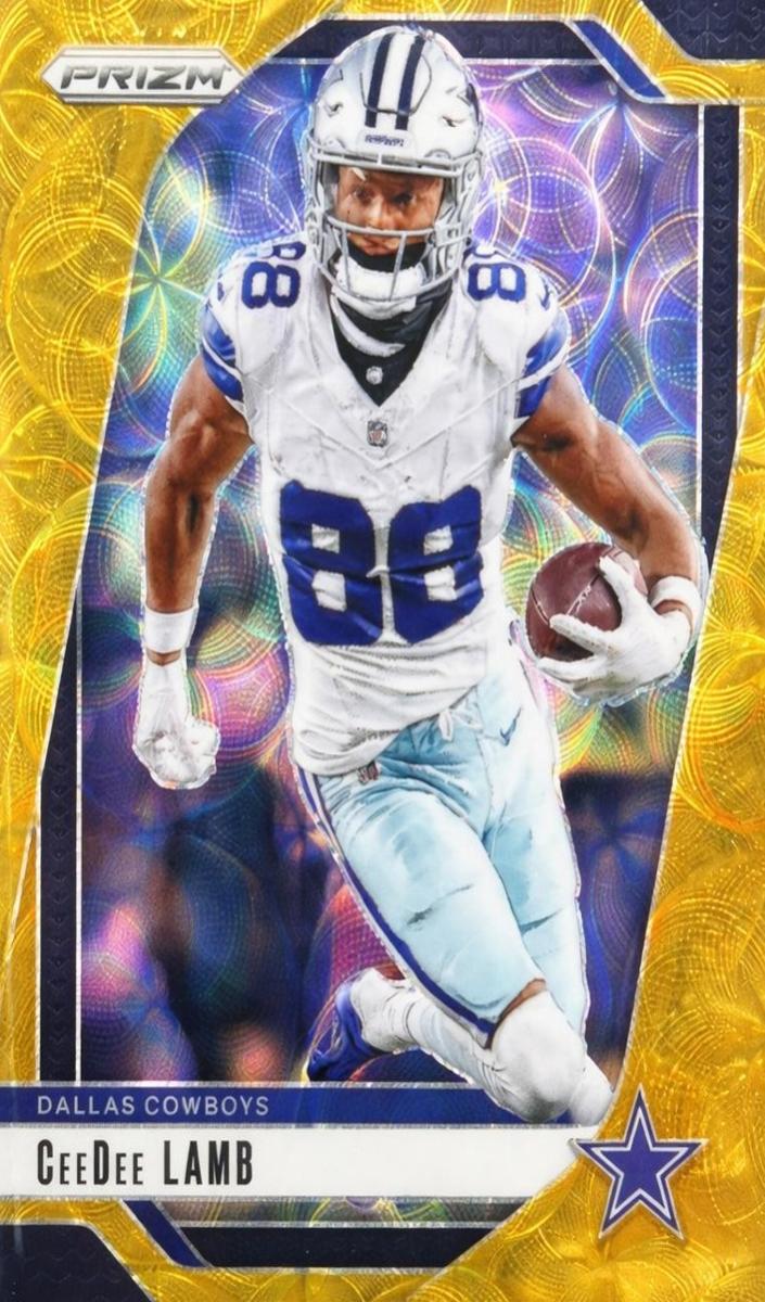 2024 Panini Prizm Football Choice Gold CeeDee Lamb #75 PSA 10