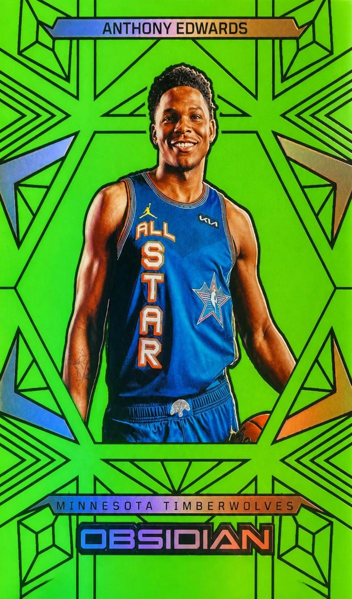 2024 Panini Obsidian Basketball Electric Etch Jade Anthony Edwards #196
