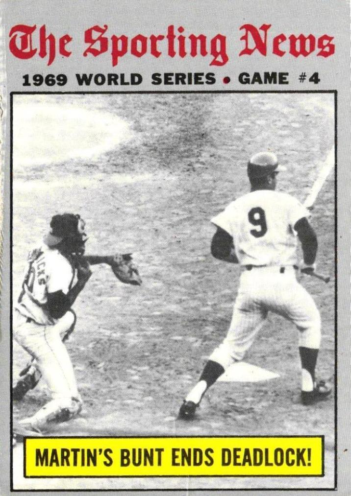 1970 Topps Baseball 1969 World Series #308 PSA 7