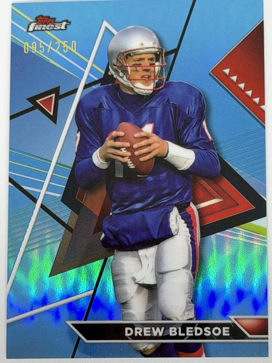 2023 Topps Composite Football Sky Blue Refractor Drew Bledsoe #216 PSA 8.5