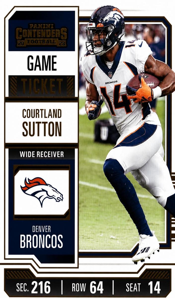 2023 Panini Contenders Football Bronze Courtland Sutton #30