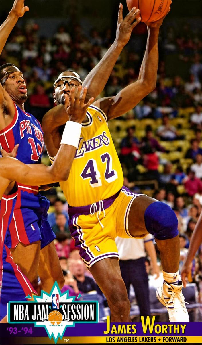 1993 Fleer Basketball James Worthy #110