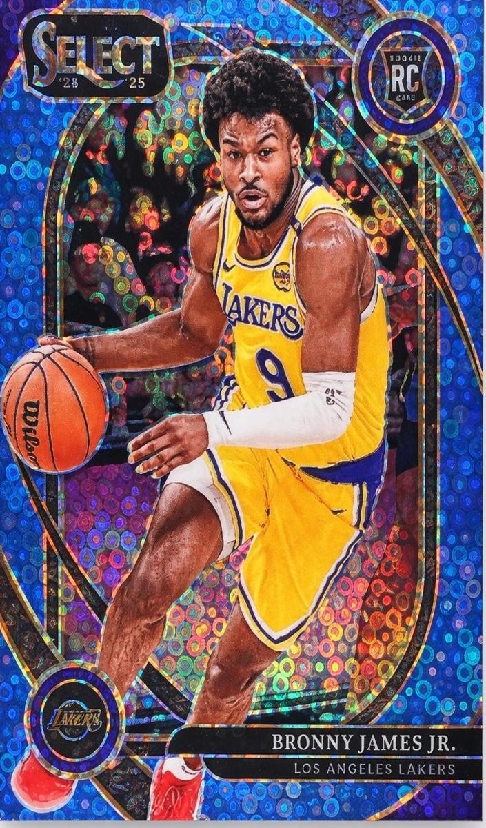 2024 Panini Select Basketball Light Blue Disco Bronny James Jr. #290 PSA 9