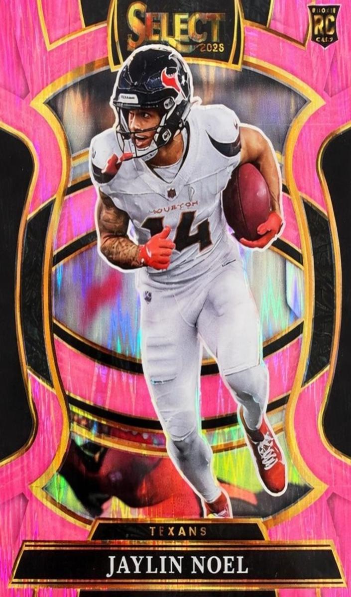 2025 Panini Select Football Pink Shock Jaylin Noel #36