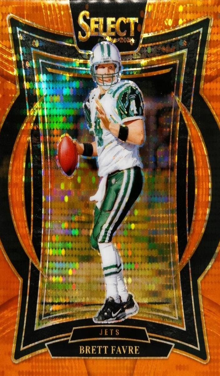 2024 Panini Select Football Neon Orange Pulsar Brett Favre #12