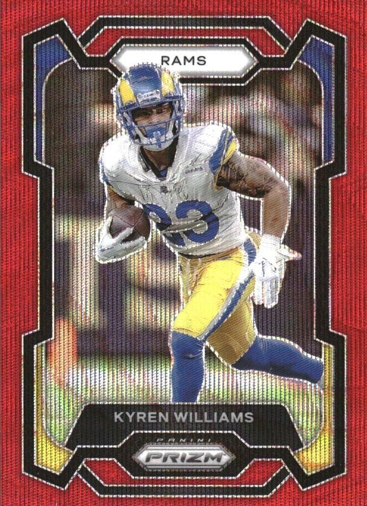 2023 Panini Prizm Football Red Wave Kyren Williams #167 PSA 9