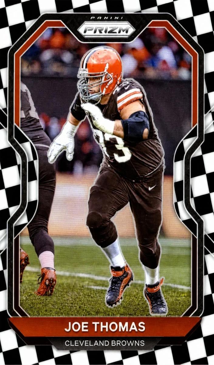2020 Panini Prizm Football Black and White Checker Prizm Joe Thomas #64