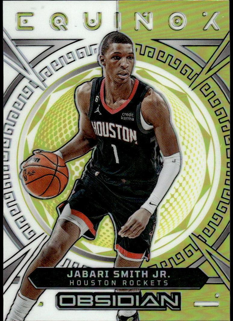 2022 Panini Obsidian Basketball Electric Etch Yellow Flood Jabari Smith Jr. #5 PSA 9
