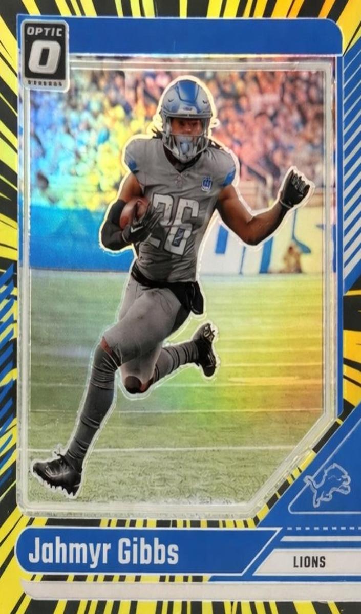 2024 Donruss Optic Football Electricity Jahmyr Gibbs #64