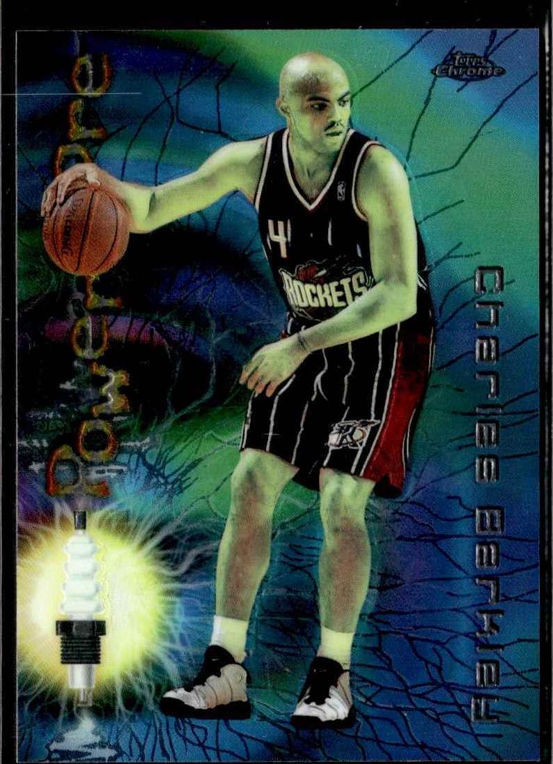 1997 Topps Chrome Basketball Charles Barkley #17