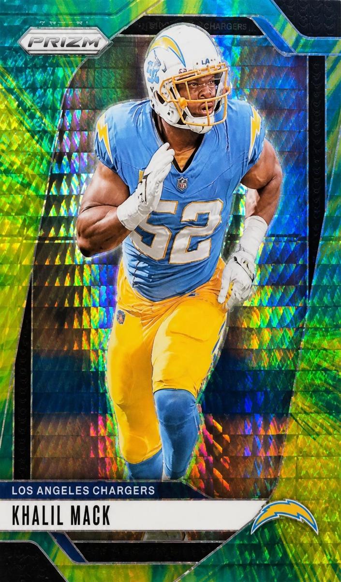 2024 Panini Prizm Football Hyper Khalil Mack #162 PSA 8.5
