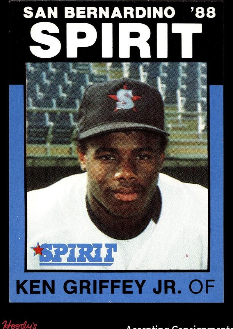 1988 San Bernardino Spirit Baseball Ken Griffey Jr. #1 PSA 8.5
