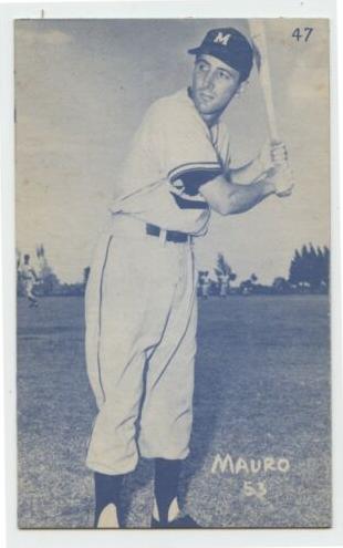 1953 Canadian Exhibits Baseball Carmen Mauro #47
