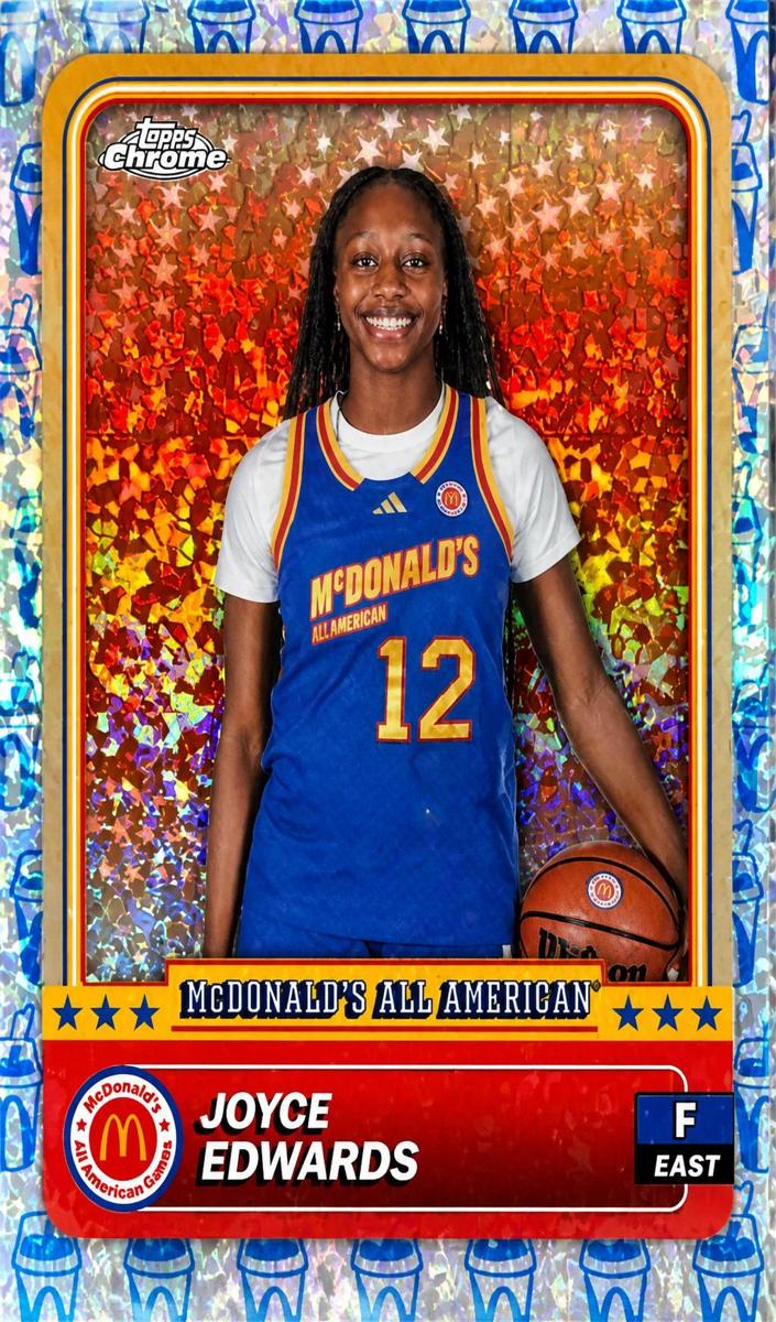 2024 Topps Chrome McDonald's All American Basketball McFlurry Refractor Joyce Edwards #53