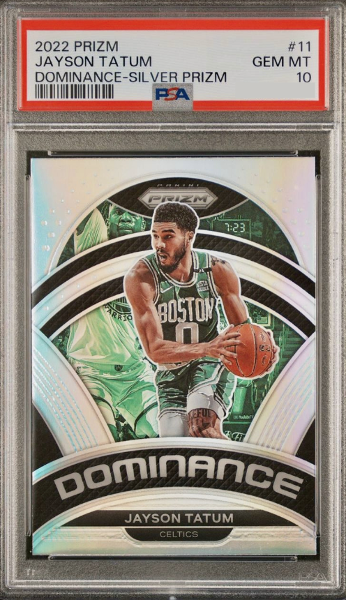 2022 Panini Prizm Basketball Silver Jayson Tatum #11 PSA 10