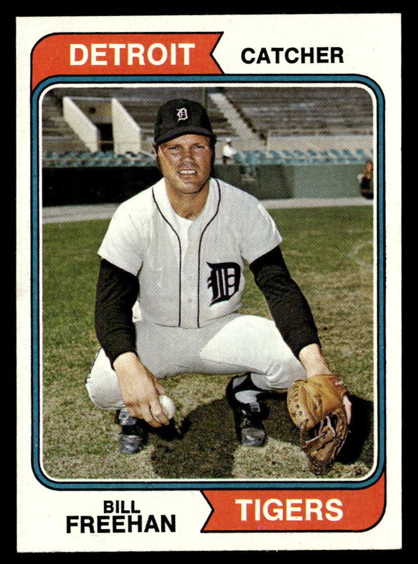 1974 Topps Baseball Bill Freehan #162 PSA 8