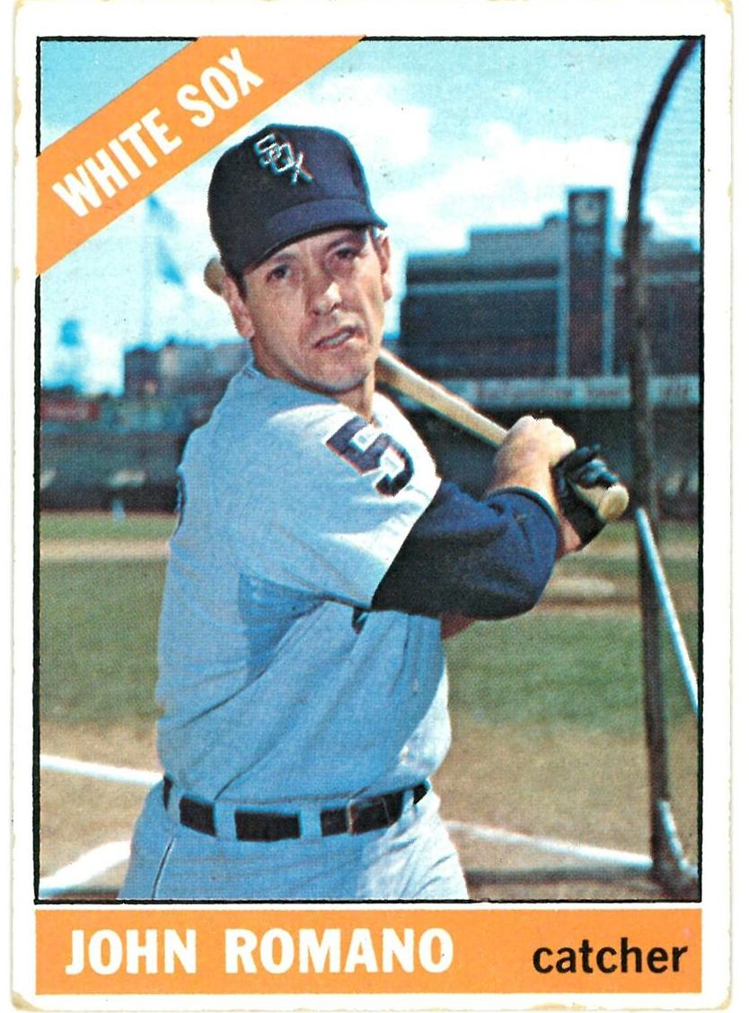 1966 Topps Baseball John Romano #413 PSA 7