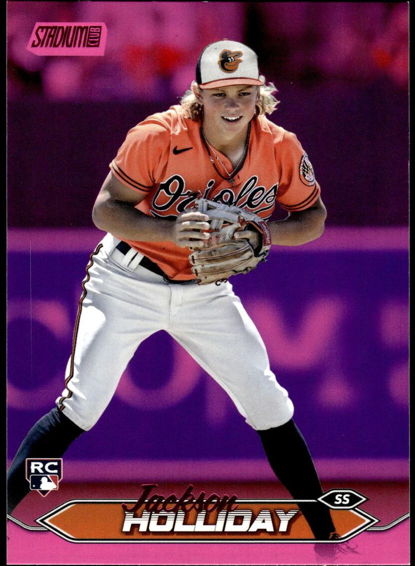 2024 Topps Stadium Club Baseball Pink Foil Jackson Holliday #211