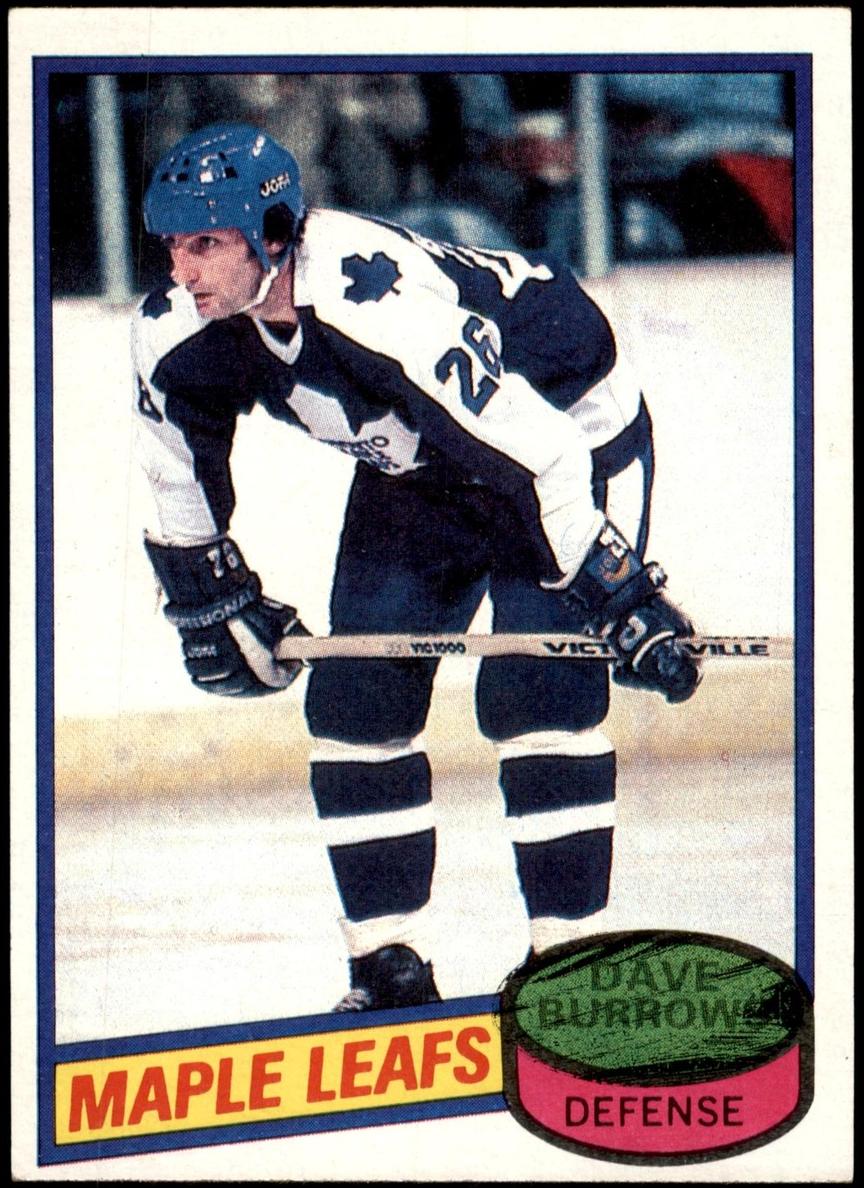 1980 Topps Hockey Dave Burrows #147