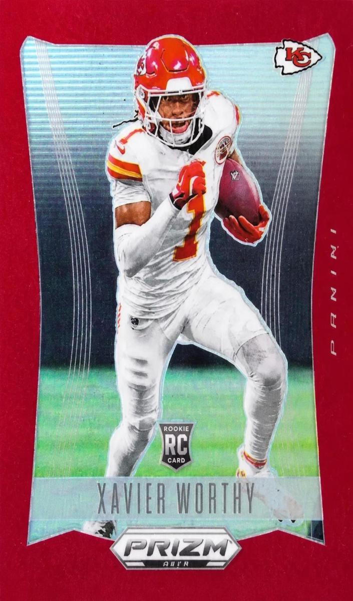2024 Panini Prizm Deca Football Red Xavier Worthy #158