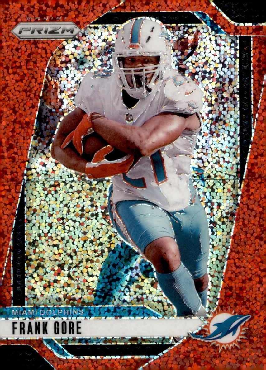 2024 Panini Prizm Football Red Sparkle Frank Gore #184 PSA 9