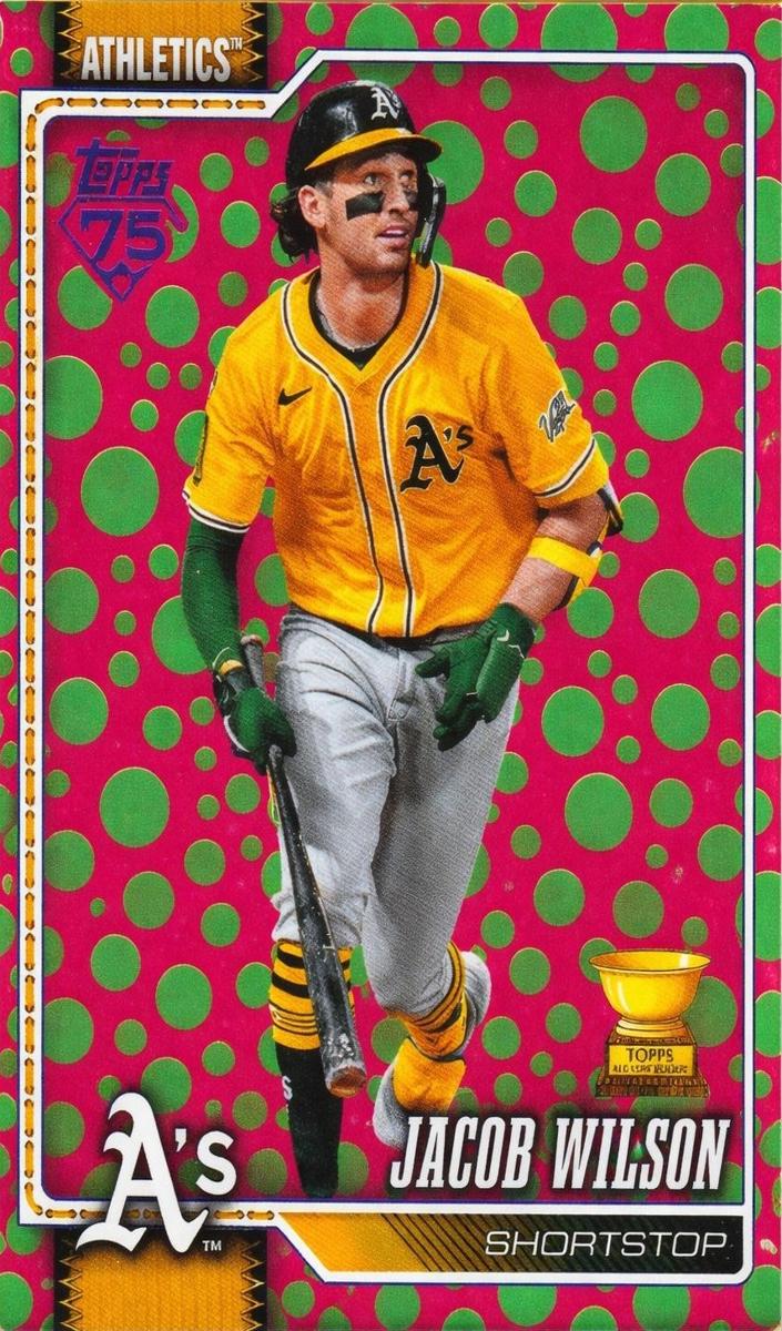 2026 Topps Baseball Green Pink Polka Dots Jacob Wilson #240