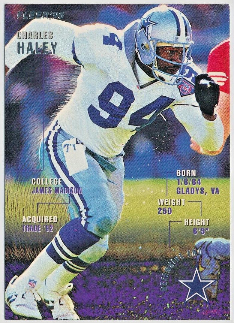 1995 Fleer Football Charles Haley #91