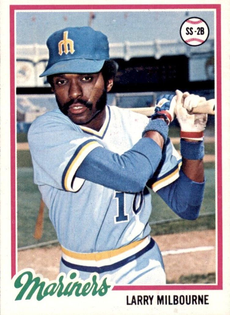 1978 Topps Baseball Larry Milbourne #366 PSA 9