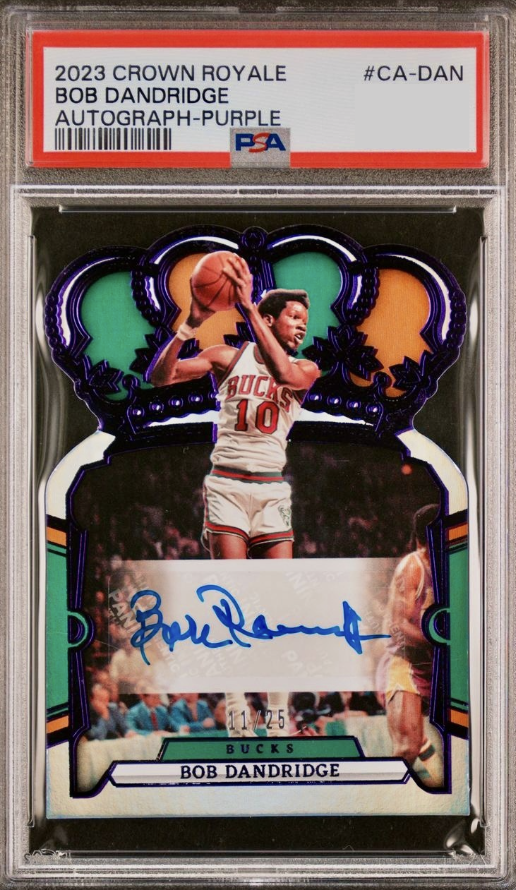 2023 Panini Crown Royale Basketball Purple Bob Dandridge #CA-DAN PSA 6.5