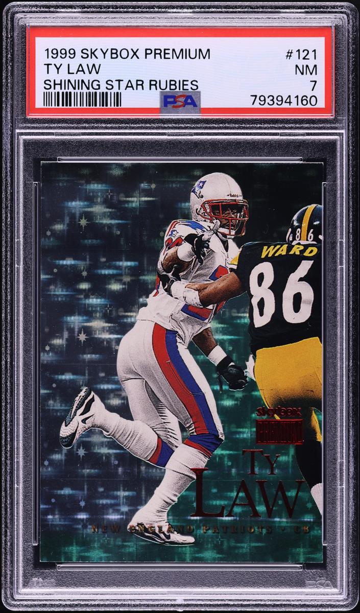 1999 Skybox Premium Football Star Rubies Ty Law #121