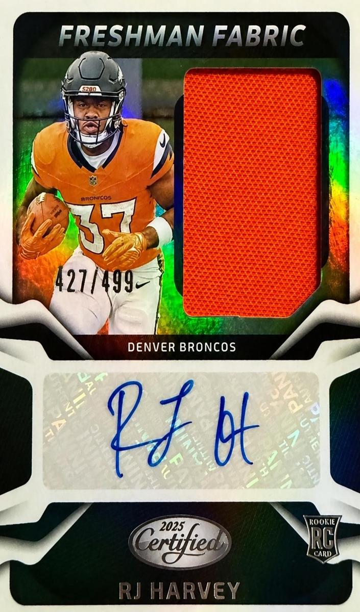 2025 Panini Certified Football RJ Harvey #FBC-RHY
