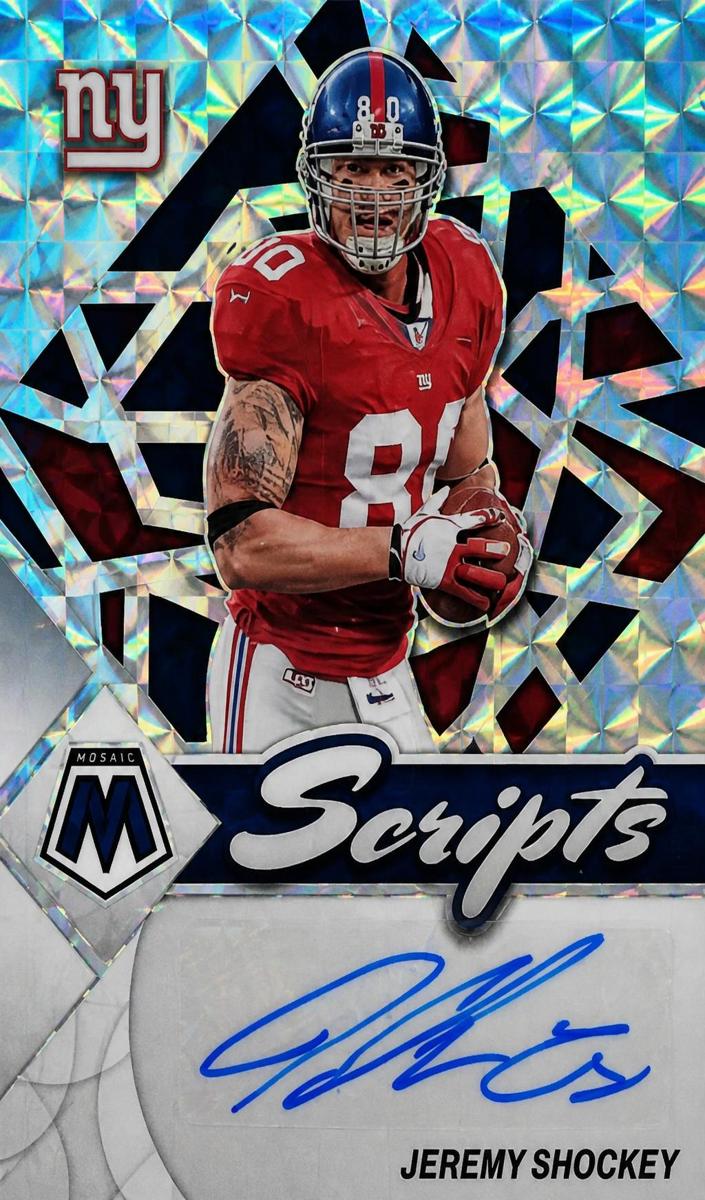 2022 Panini Mosaic Football Jeremy Shockey #S-JS PSA 9