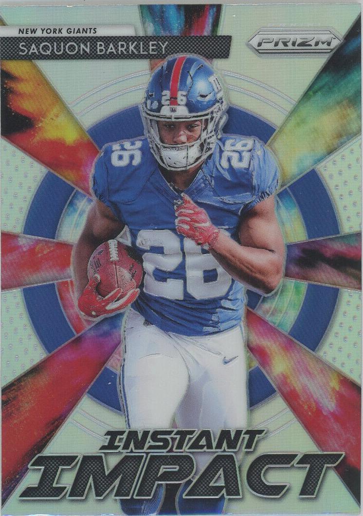 2018 Panini Prizm Basketball Saquon Barkley #II-2 PSA 9