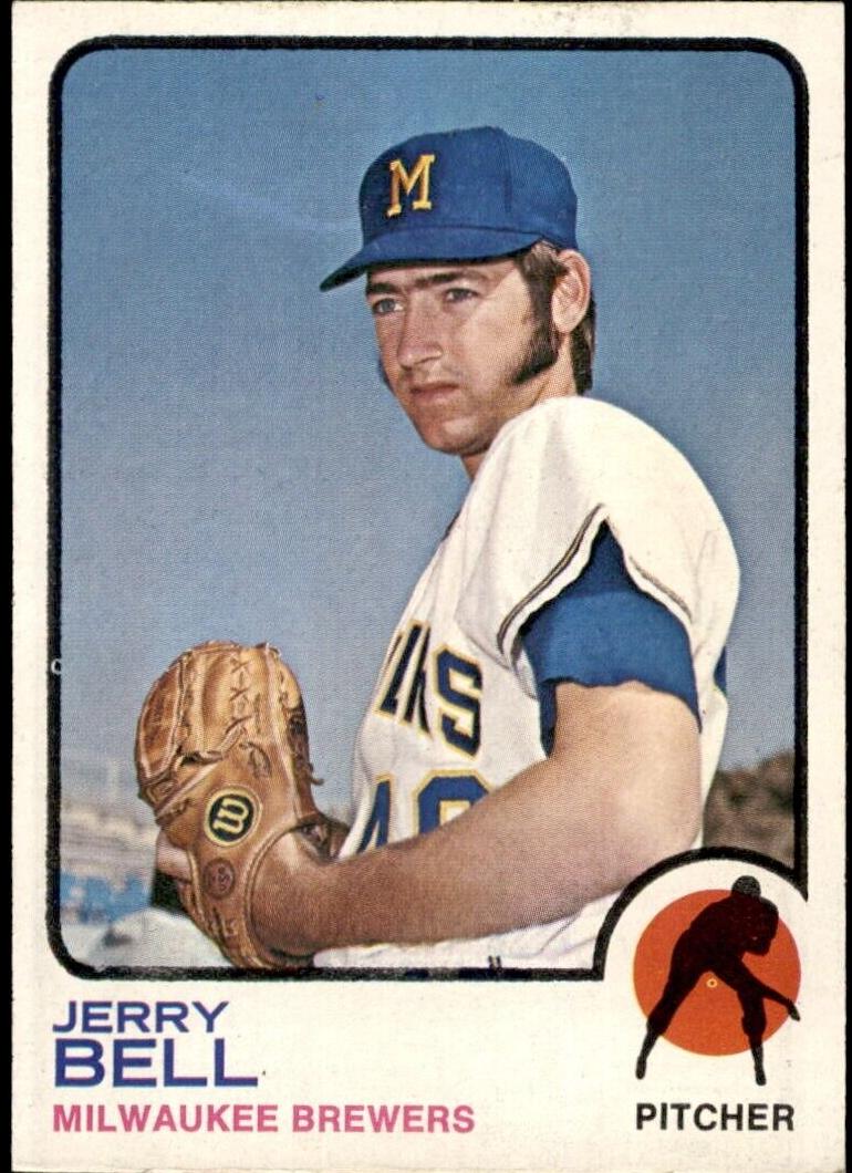 1973 Topps Baseball Jerry Bell #92 PSA 9