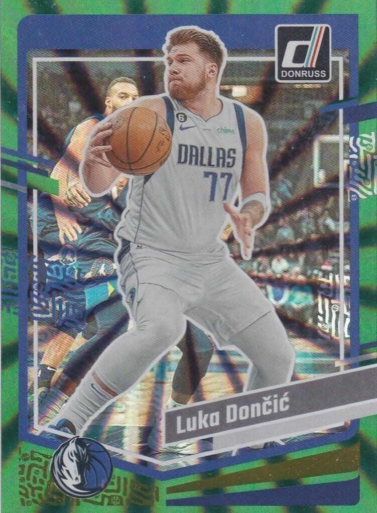 2023 Panini Donruss Basketball Holo Green Laser Luka Doncic #141