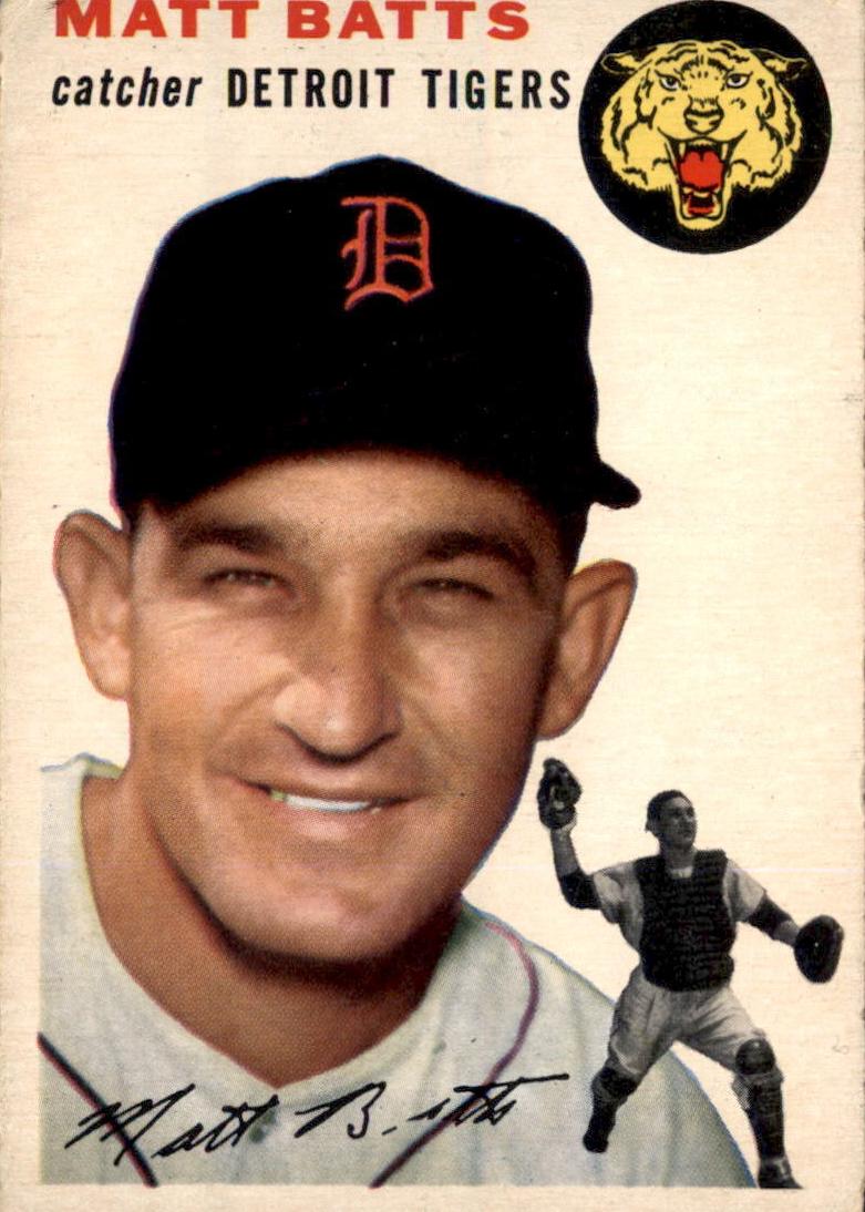 1954 Topps Baseball Matt Batts #88 PSA 5.5