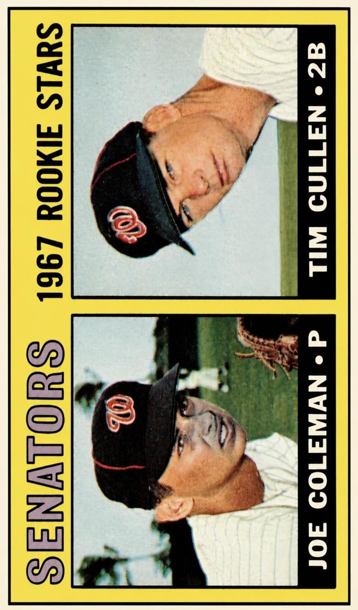 1967 O-Pee-Chee Baseball Senators Rookies #167 PSA 6