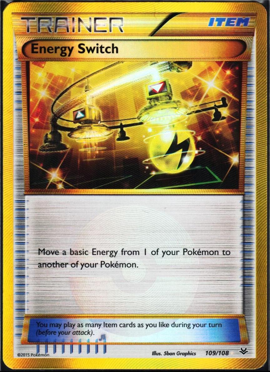 2015 Pokemon XY Roaring Skies Energy Switch #109 CGC 7.5
