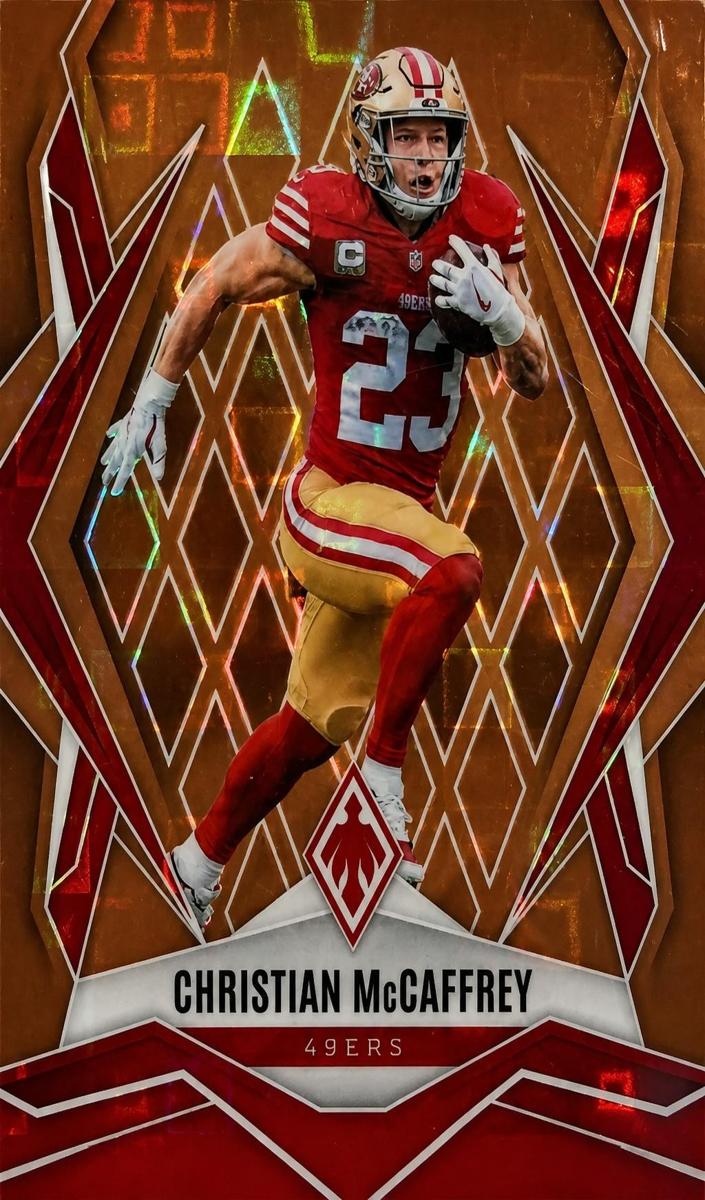 2025 Panini Phoenix Football Bronze Pandora Christian McCaffrey #34
