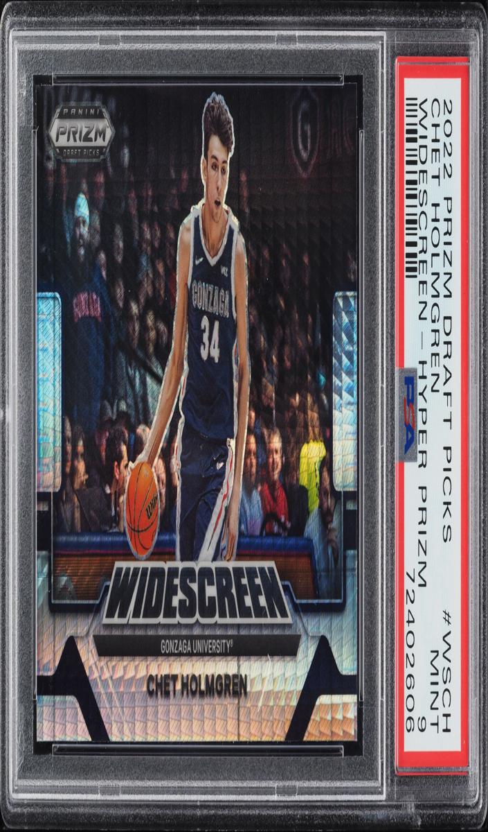 2022 Panini Prizm Draft Picks Basketball Hyper Chet Holmgren #WS-CH PSA 9
