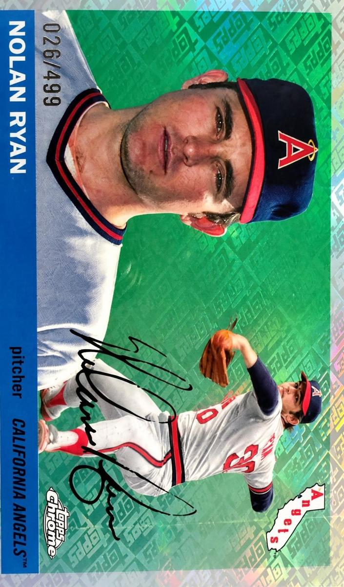 2025 Topps Chrome Platinum Baseball Topps Logo Refractor Nolan Ryan #398