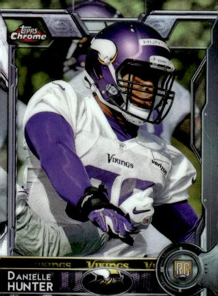 2015 Topps Chrome Football Danielle Hunter #173 PSA 9